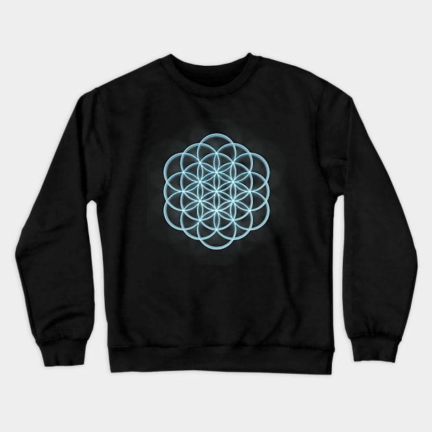 3D Mandala Design #2 / Sacred Geometry Flower of Life Mandala Crewneck Sweatshirt by DankFutura